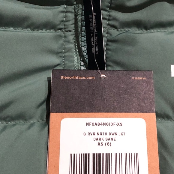 The North Face Girls' Reversible North Down Hooded Jacket - Picture 11 of 13